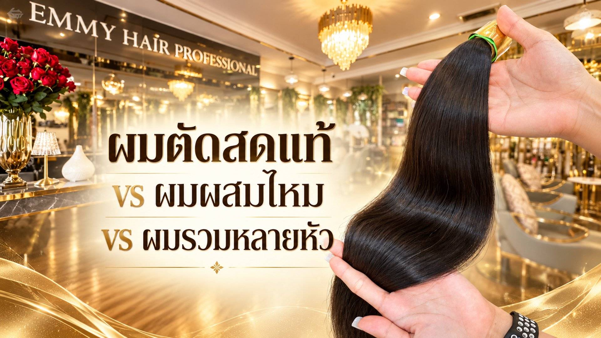ผมตัดสดแท้ vs ผมผสมไหม vs ผมรวมหลายหัว ต่างกันยังไง? วิธีดูให้ไม่โดนหลอก